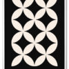 Bauhaus Cross Pattern – Black Edition Hvid