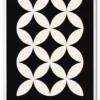Bauhaus Cross Pattern – Black Edition Hvid