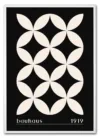 Bauhaus Cross Pattern – Black Edition Hvid Bauhaus Cross Pattern – Black Edition Hvid