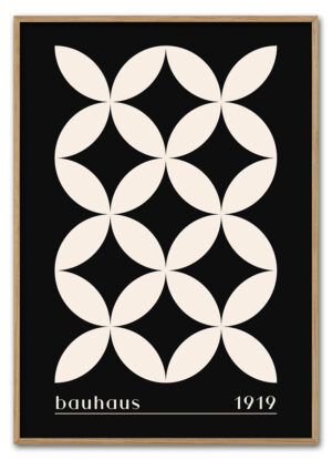 Bauhaus Cross Pattern – Black Edition Massiv Eg