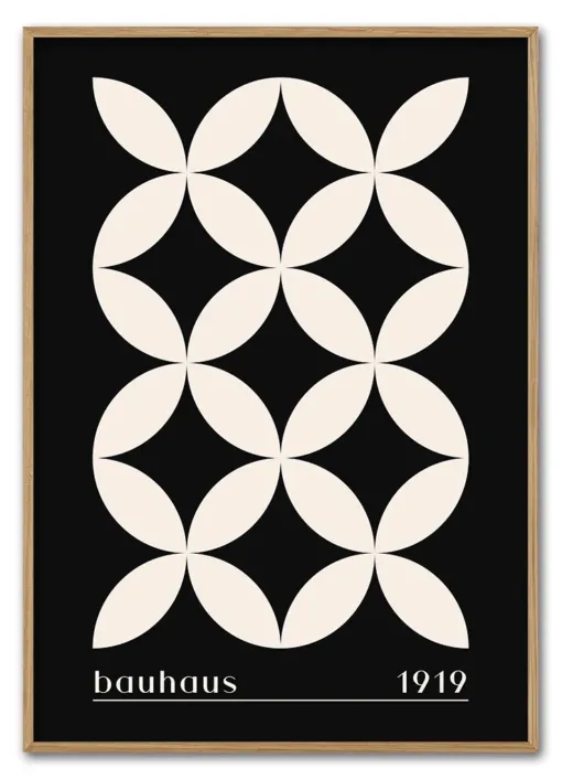 Bauhaus Cross Pattern – Black Edition Massiv Eg