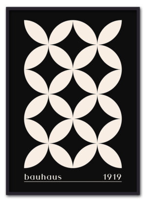 Bauhaus Cross Pattern – Black Edition Sort