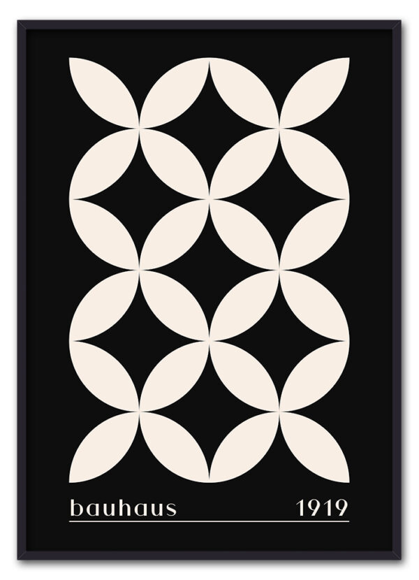 Bauhaus Cross Pattern – Black Edition Sort