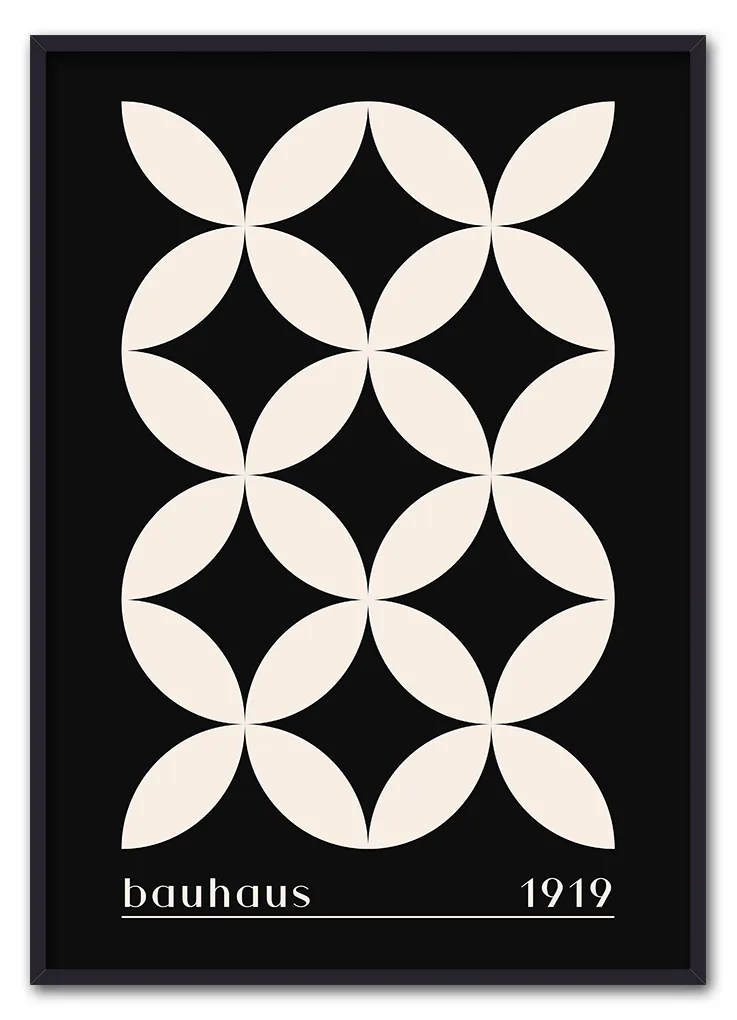 Bauhaus Cross Pattern – Black Edition Sort Bauhaus Cross Pattern – Black Edition Sort
