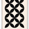 Bauhaus Cross Pattern – Classic Black Hvid