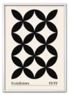 Bauhaus Cross Pattern – Classic Black Hvid