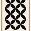 Bauhaus Cross Pattern – Classic Black Massiv Eg