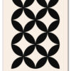 Bauhaus Cross Pattern – Classic Black Plakat