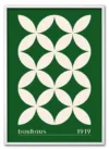 Bauhaus Cross Pattern – Green Edition Hvid Bauhaus Cross Pattern – Green Edition Hvid
