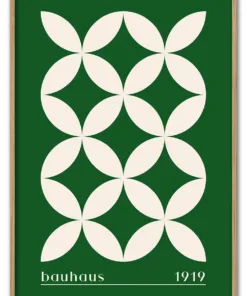 Bauhaus Cross Pattern – Green Edition Massiv Eg