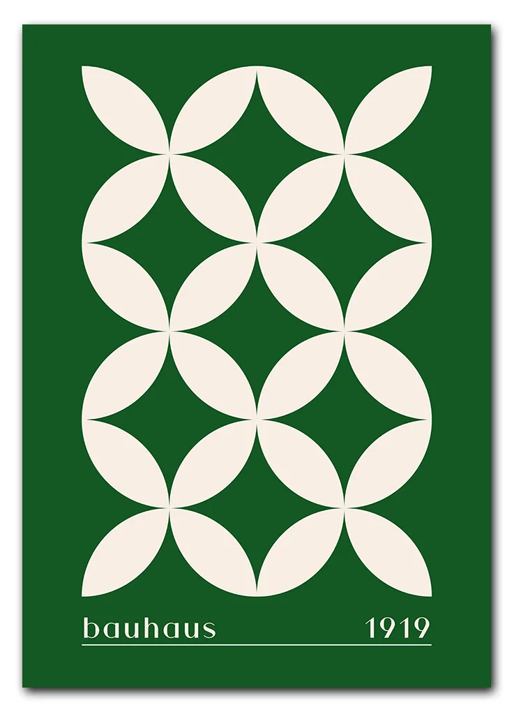 Bauhaus Cross Pattern – Green Edition Plakat Bauhaus Cross Pattern – Green Edition Plakat
