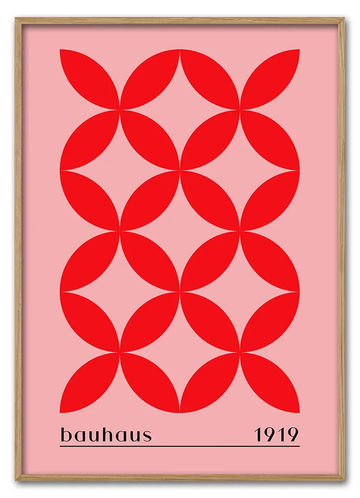 Bauhaus Cross Pattern – Red Edition Massiv Eg