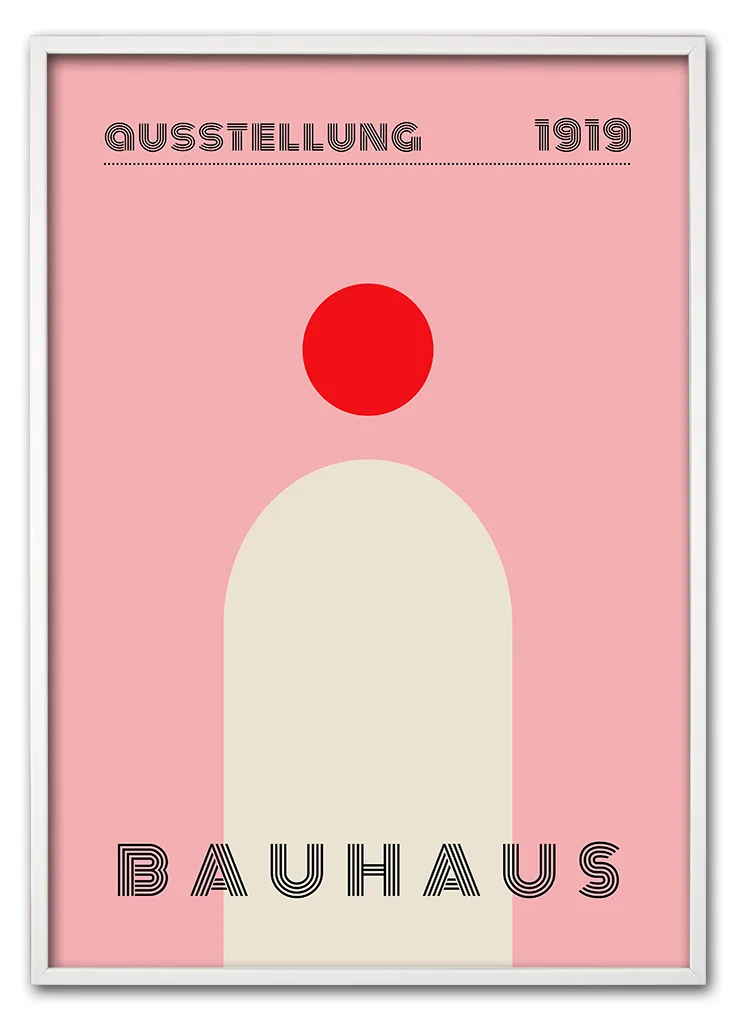 Bauhaus Form Study – 1919 Hvid