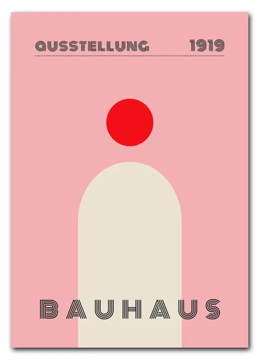 Bauhaus Form Study – 1919 Plakat