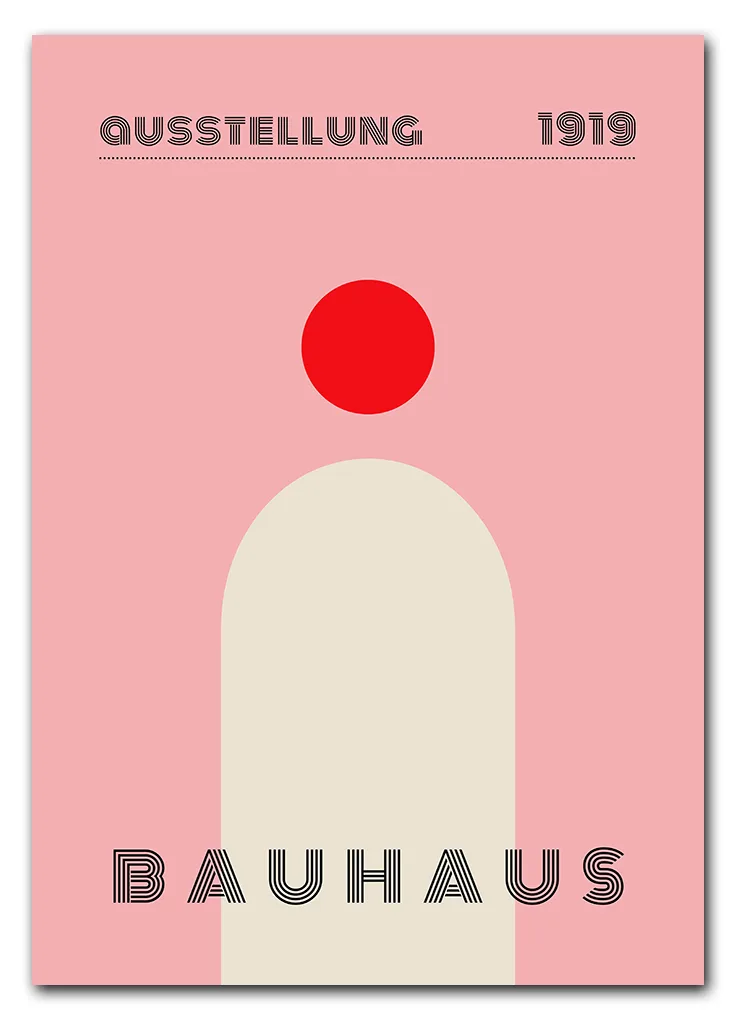 Bauhaus Form Study – 1919 Plakat