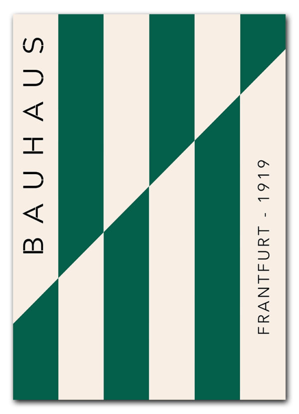 Bauhaus Frankfurt Lines – Green Edition Plakat