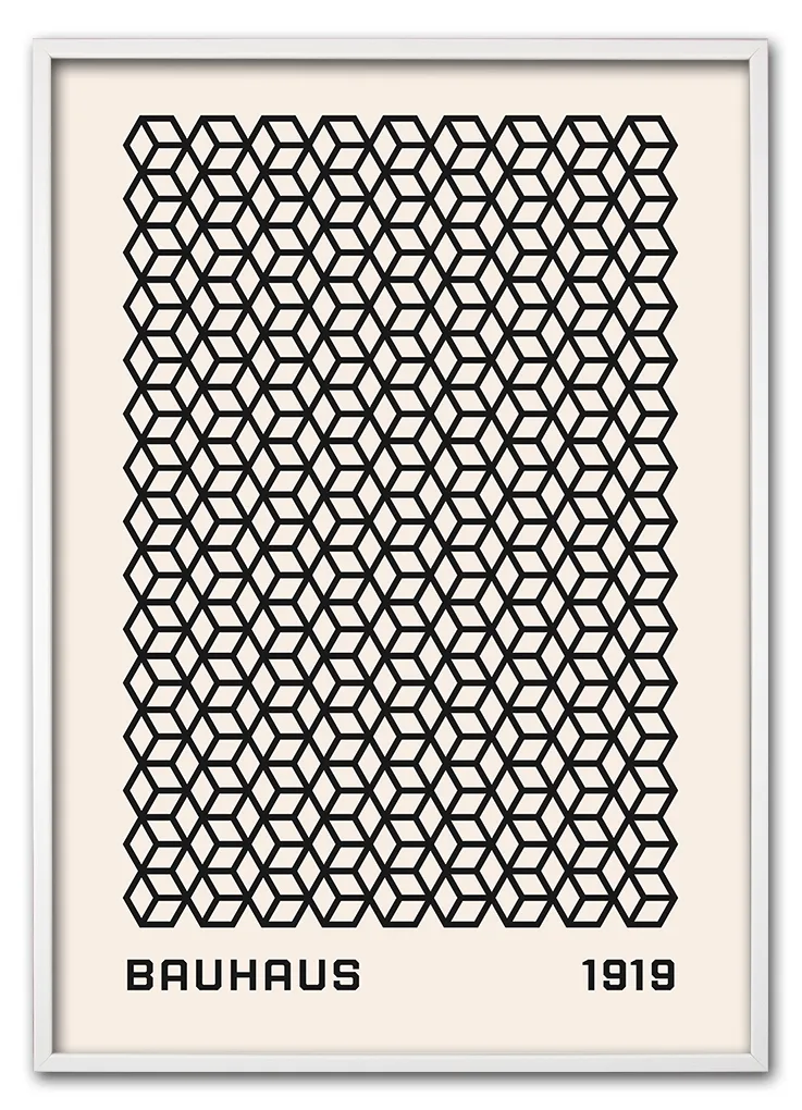 Bauhaus Geometric Mesh Hvid Bauhaus Geometric Mesh Hvid