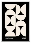 Bauhaus Pattern Grid – Black Edition Hvid Bauhaus Pattern Grid – Black Edition Hvid