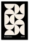 Bauhaus Pattern Grid – Black Edition Plakat Bauhaus Pattern Grid – Black Edition Plakat