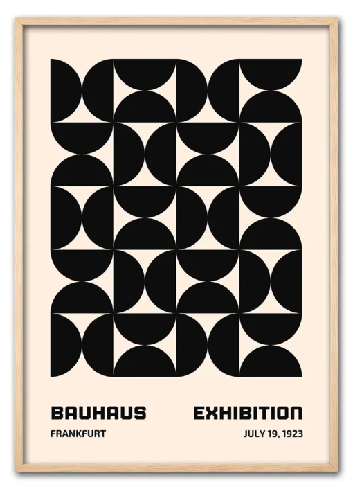 Bauhaus Pattern Grid – Black Eg