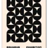 Bauhaus Pattern Grid – Black Plakat