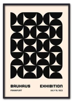 Bauhaus Pattern Grid – Black Sort