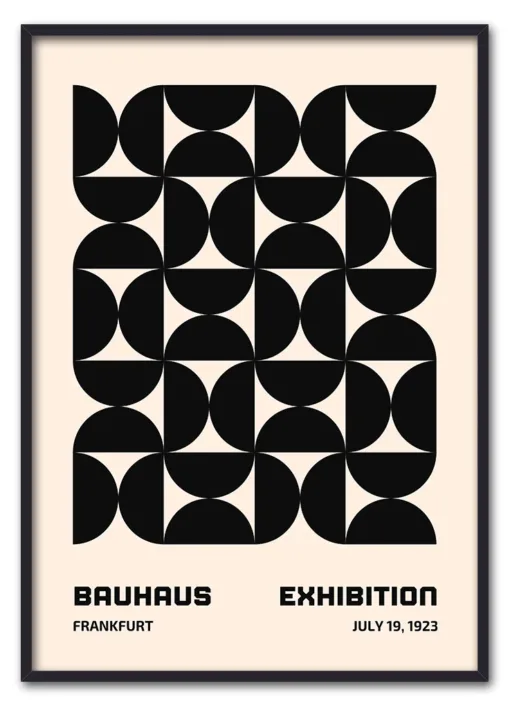 Bauhaus Pattern Grid – Black Sort