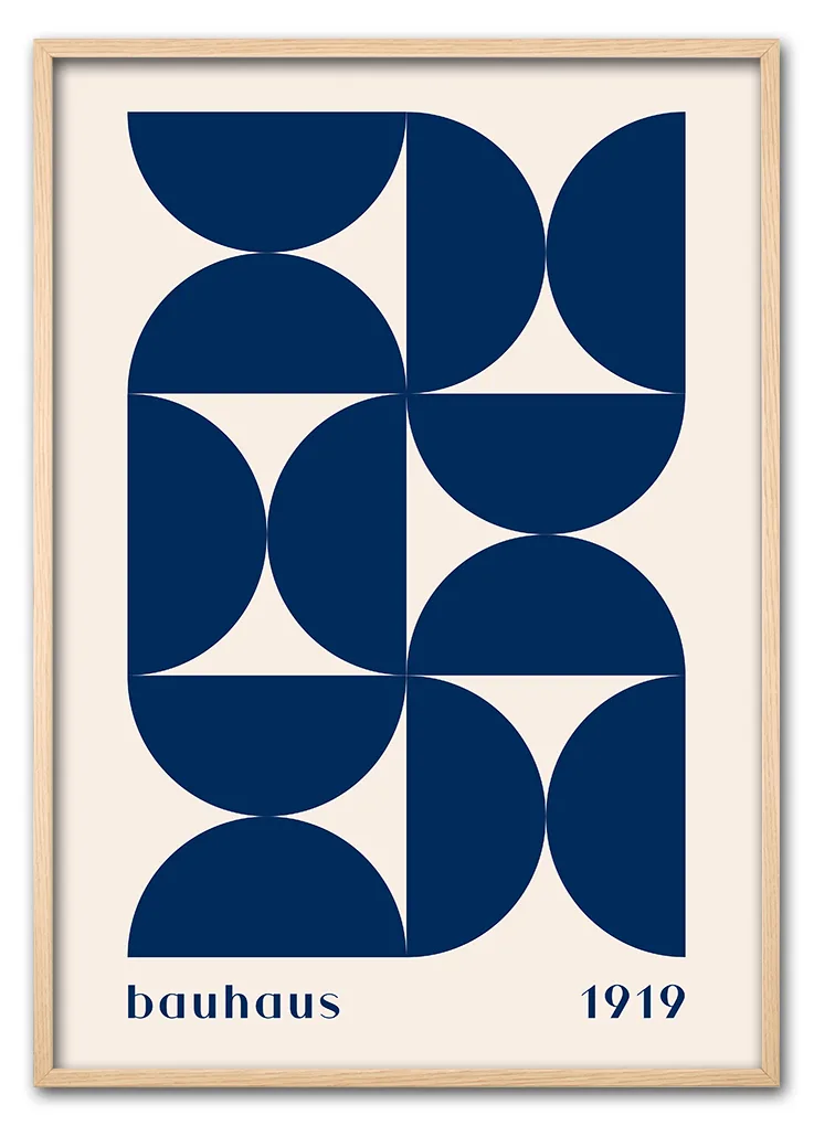 Bauhaus Pattern Grid – Blue Edition Eg Bauhaus Pattern Grid – Blue Edition Eg