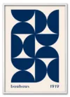 Bauhaus Pattern Grid – Blue Edition Hvid Bauhaus Pattern Grid – Blue Edition Hvid