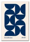 Bauhaus Pattern Grid – Blue Edition Plakat Bauhaus Pattern Grid – Blue Edition Plakat