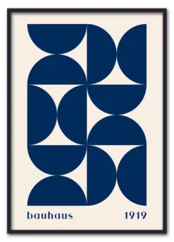 Bauhaus Pattern Grid – Blue Edition Sort