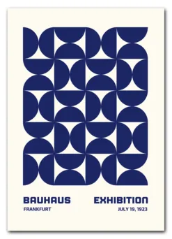 Bauhaus Repeats No. 01 – Blue Plakat