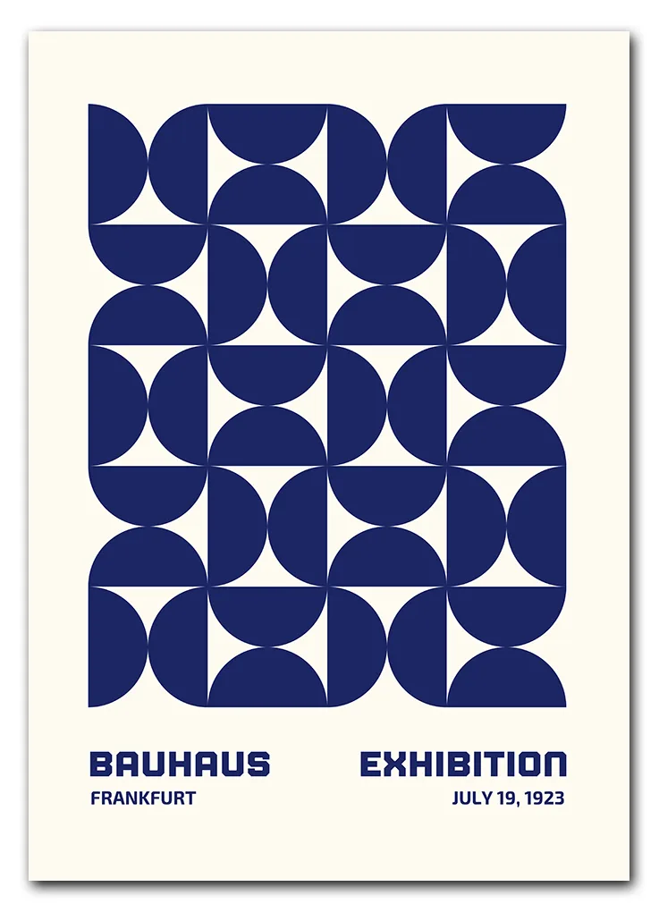 Bauhaus Repeats No. 01 – Blue Plakat Bauhaus Repeats No. 01 – Blue Plakat