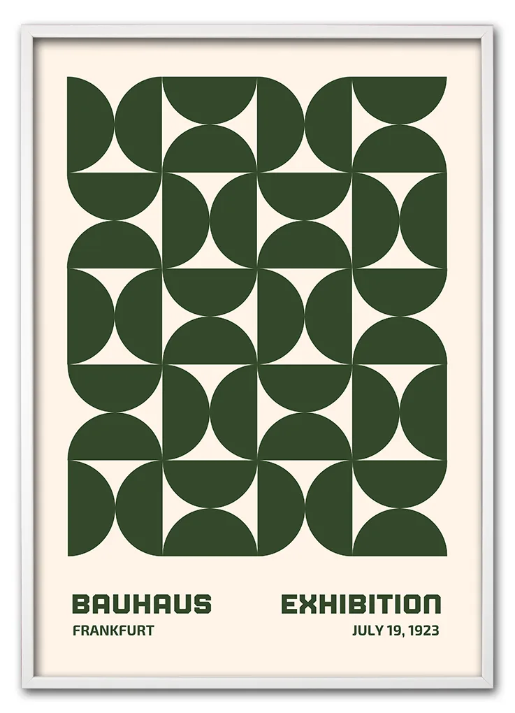 Bauhaus Repeats No. 02 – Green Hvid