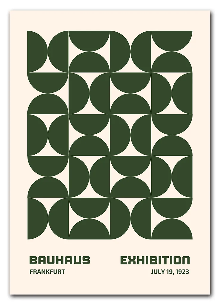 Bauhaus Repeats No. 02 – Green Plakat