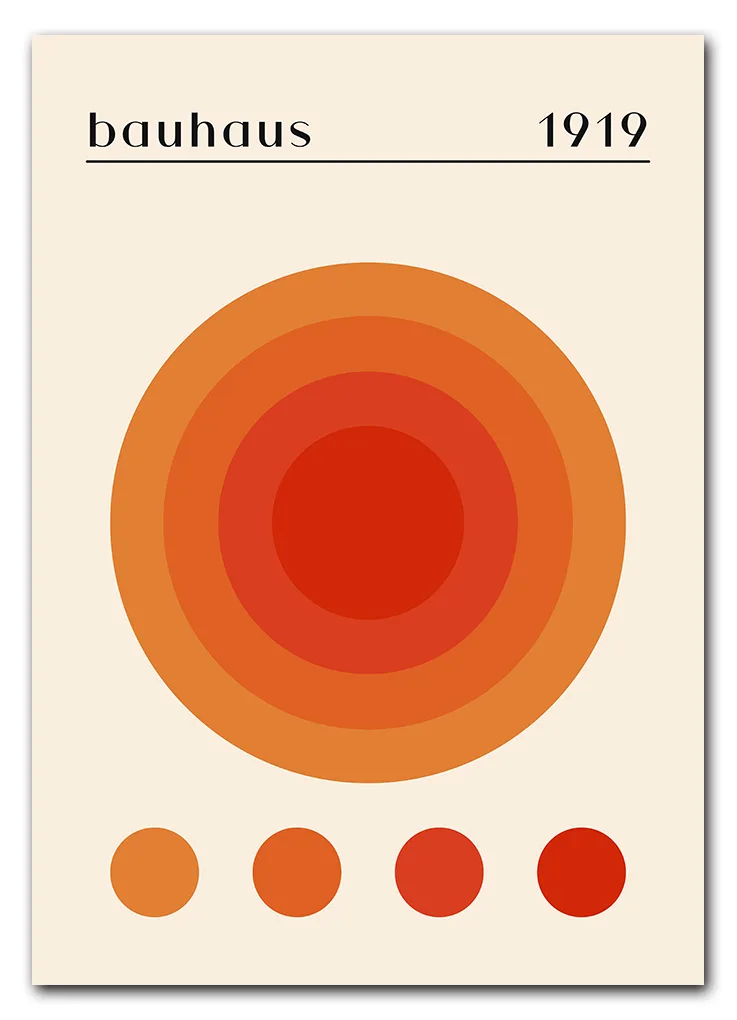 Bauhaus Spectrum Orange Plakat Bauhaus Spectrum Orange Plakat