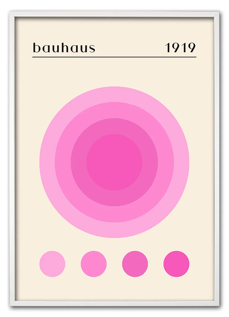 Bauhaus Spectrum Pink Hvid