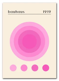 Bauhaus Spectrum Pink Plakat