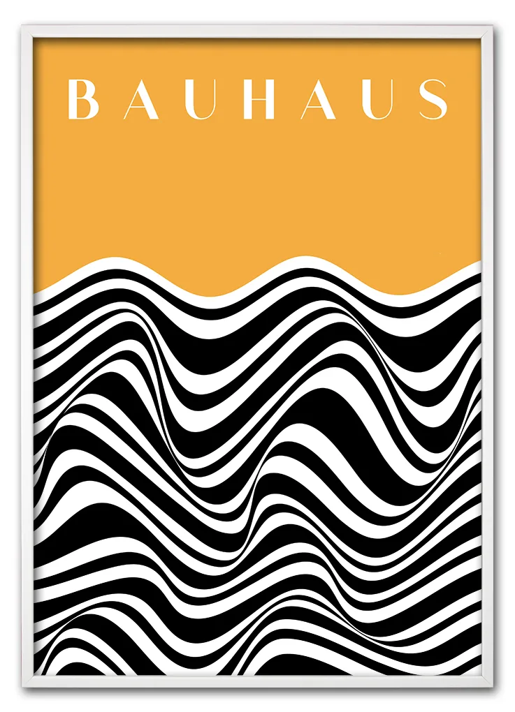 Bauhaus Waveform No. 01 – Mustard Hvid