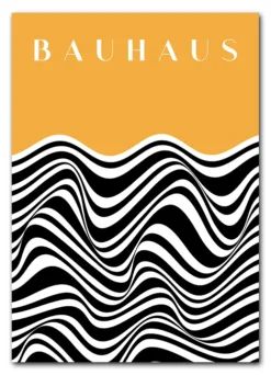 Bauhaus Waveform No. 01 – Mustard Plakat