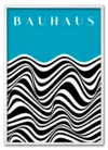Bauhaus Waveform No. 02 – Cyan Hvid Bauhaus Waveform No. 02 – Cyan Hvid