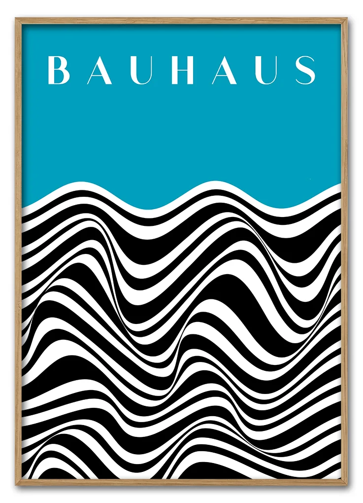 Bauhaus Waveform No. 02 – Cyan Massiv Eg Bauhaus Waveform No. 02 – Cyan Massiv Eg