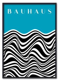 Bauhaus Waveform No. 02 – Cyan Sort