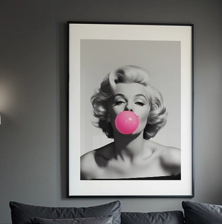 Grafisk plakat med Marilyn Monroe