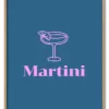 Martini in Blue Massiv Eg