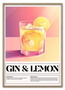 Bar Icons – Gin & Lemon