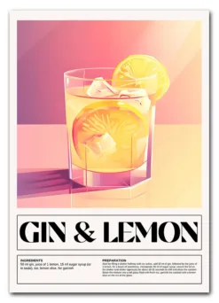 Bar Icons – Gin & Lemon