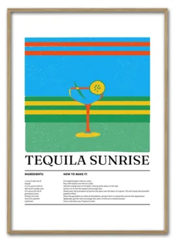Retro Tequila Sunrise Pop