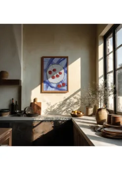 Alternative view of A Plate of Cherries Food Painting