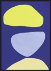 Abstract Forms Blue and yellow_Sort